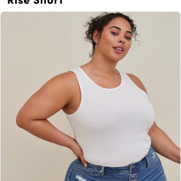 Torrid Jean Mid Rise 35 Shorts - Picture 2 of 7